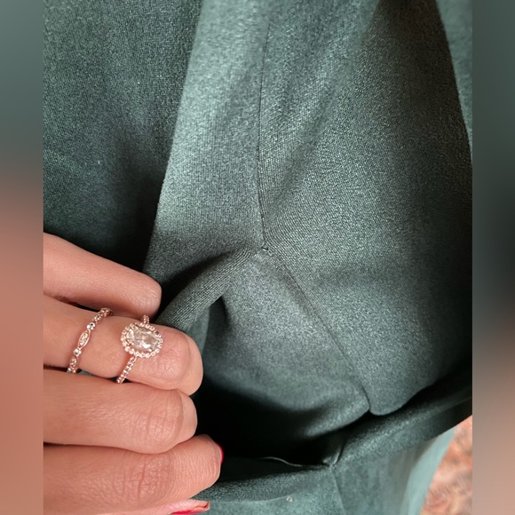 Chocolate USA | Green “Suede” Blazer | Sz Small - Picture 4 of 6